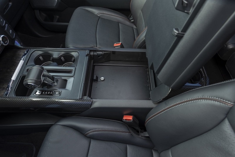 Ford F-150 Console Safe - Tuffy Products - Flow-Thru Console - Black - `21-`24